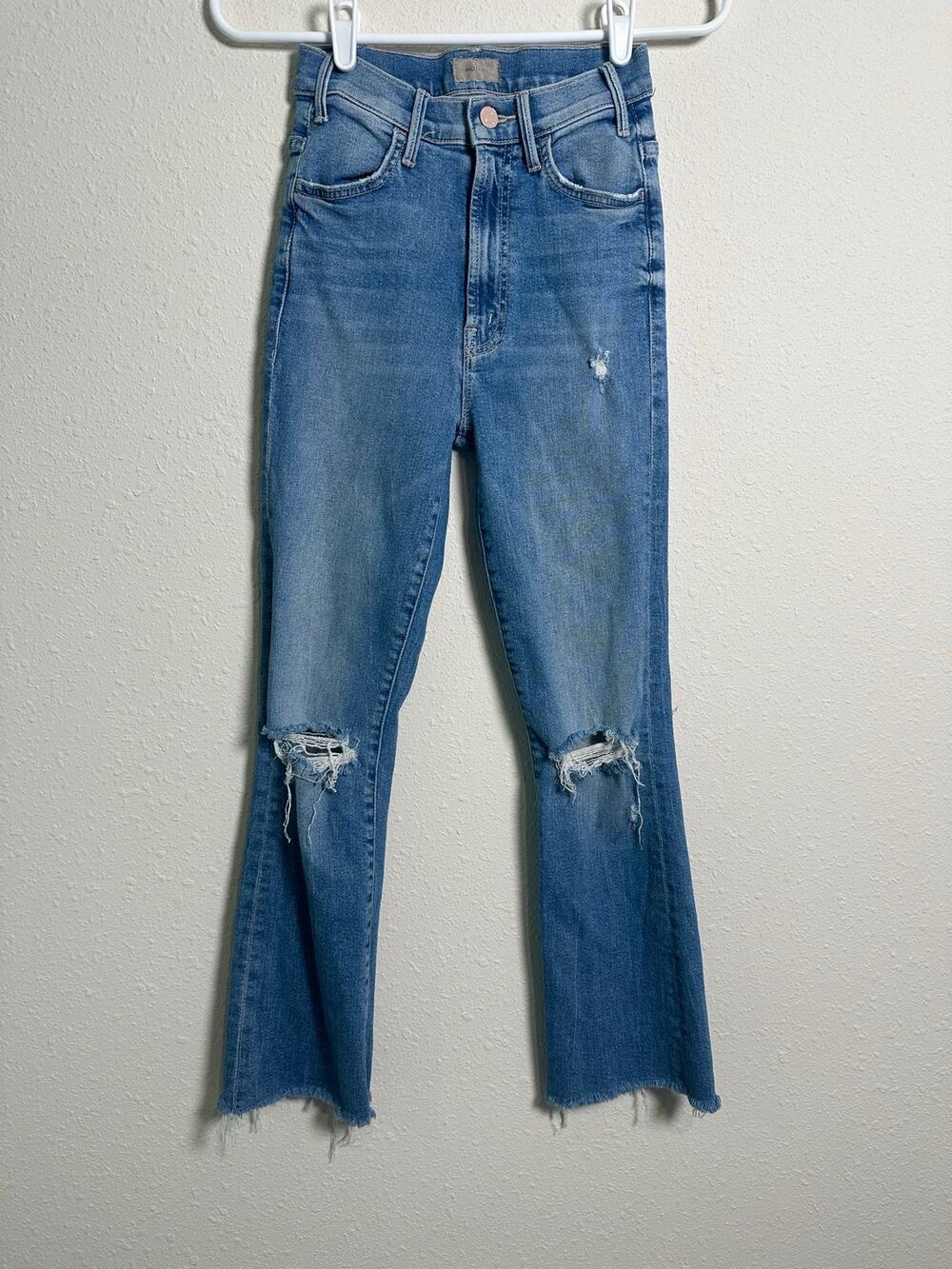 MOTHER The Hustler Ankle Fray jeans in the "Understudy